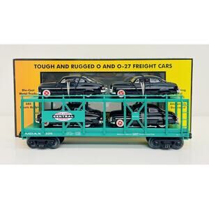 MTH New York Central Bi-Level Auto Carrier w/ Ertl '49 Mercury 30-7682 New